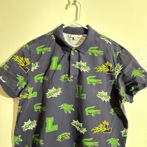 Lacoste Men's Polo Shirt - Navy and Green